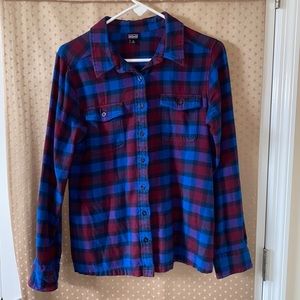Patagonia plaid flannel, size 10
